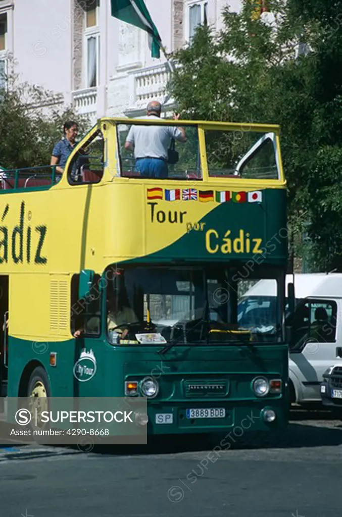 Cadiz tourists bus, Cadiz, Spain