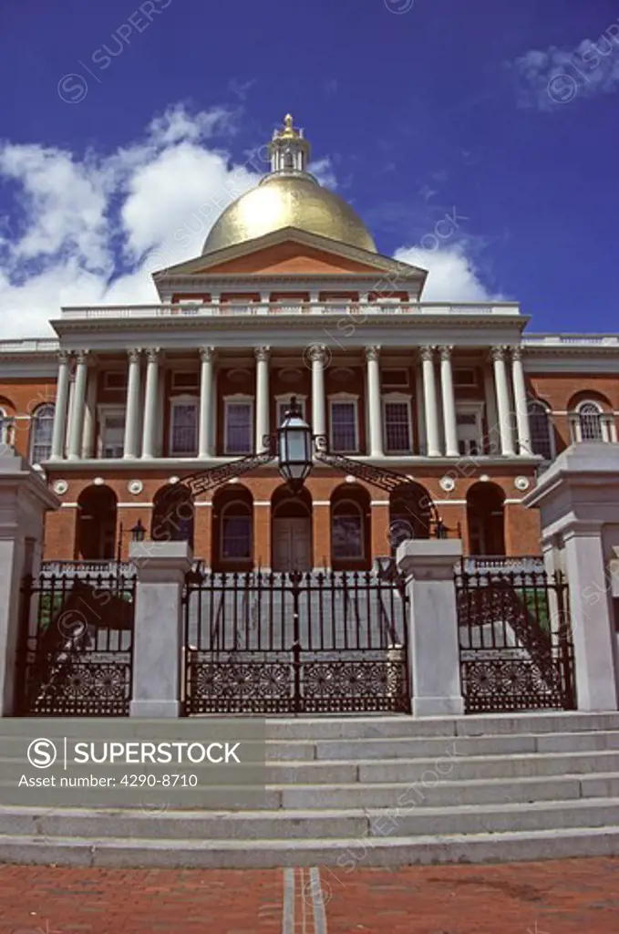 State House, Boston, Massachusetts, New England, USA. Designed by Charles Bulfinch