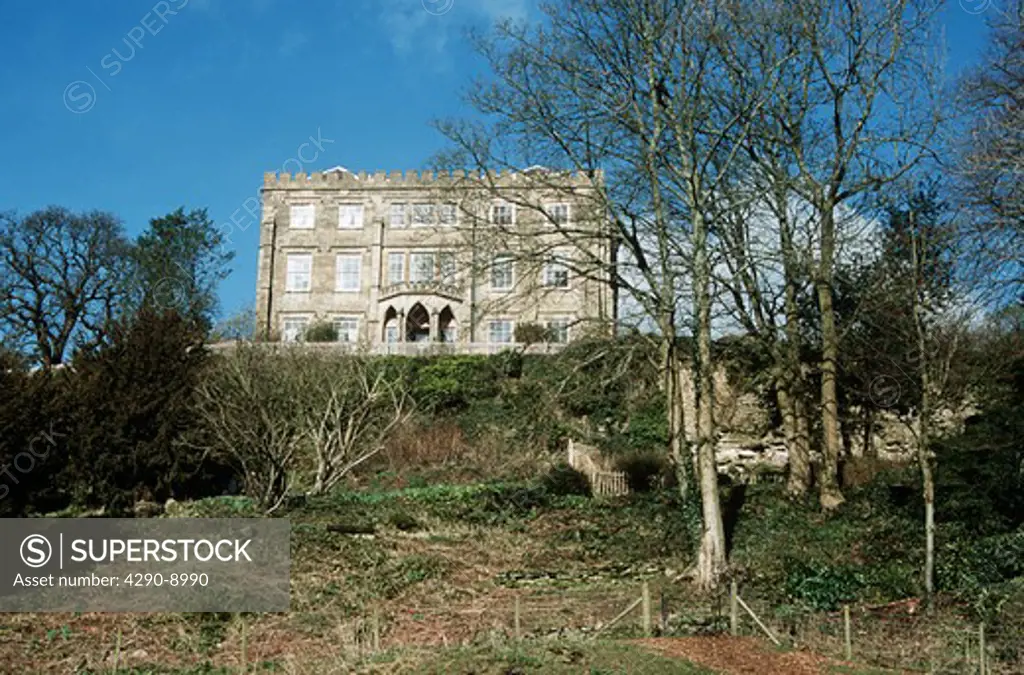 Tudor hunting lodge, Newark Park, Ozleworth, Wotton-Under-Edge, Gloucestershire, England