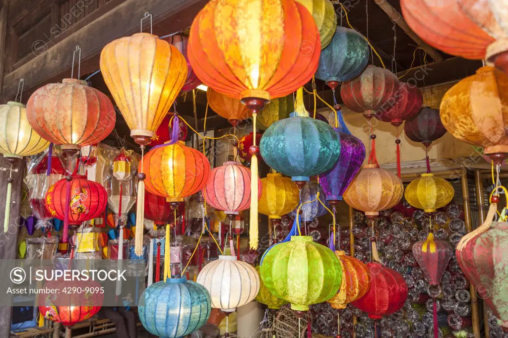Vietnam, Quang Nam Province, Hoi An, Colourful lanterns