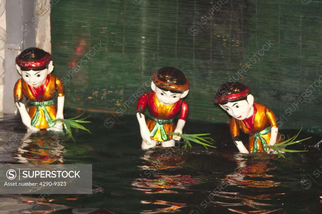 Vietnam, Hanoi, Thang Long Water Puppet Theatre, Water puppets