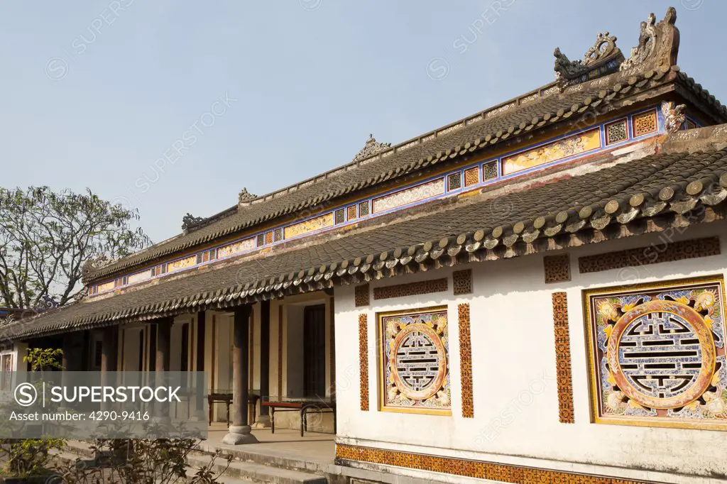 Vietnam, Hue, Hall of Mandarins in Imperial City,