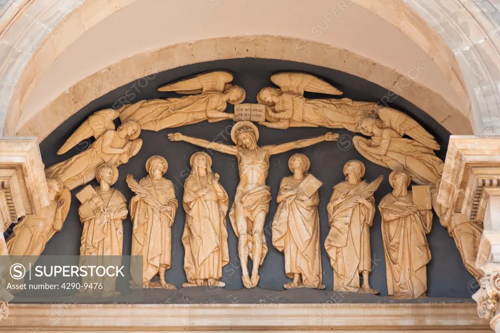 Jesus Christ and disciples, Basilica Minori Dei Santi Cosma E Damiano, Alberobello, Bari province, Puglia region, Italy