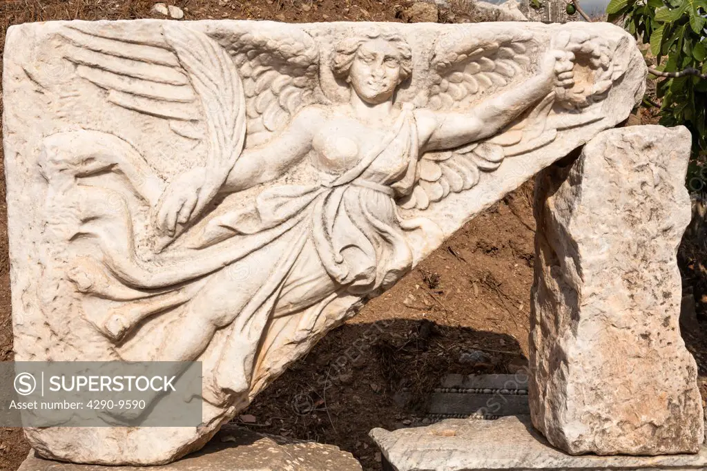 Relief of the Goddess of Victory Nike, Ephesus, Turkey