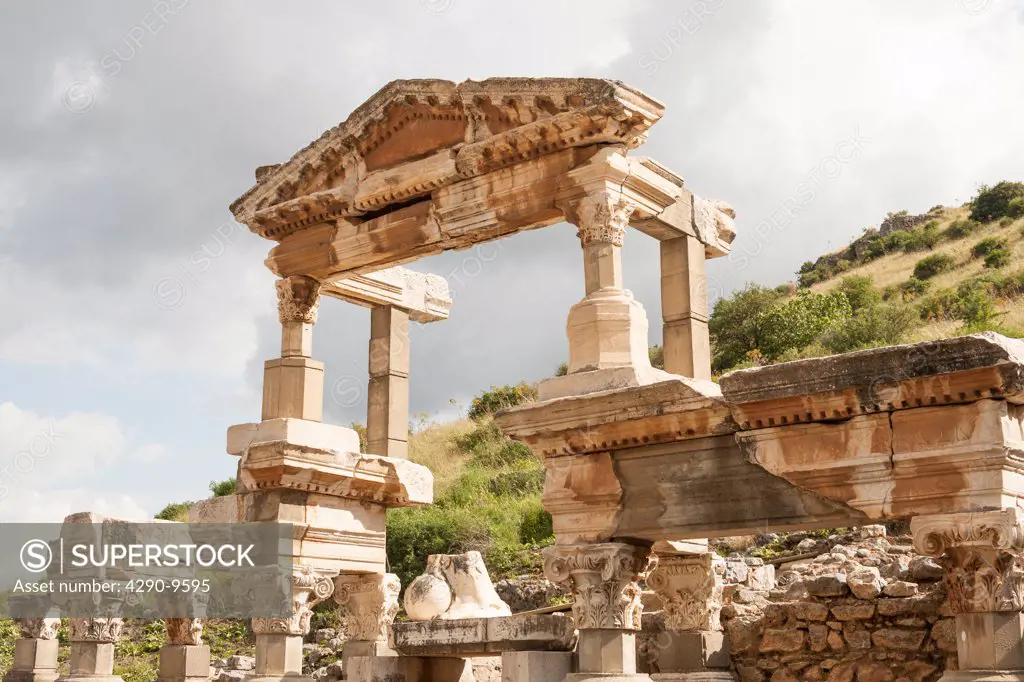 The Trajan Fountain, Curetes Street, Ephesus, Turkey