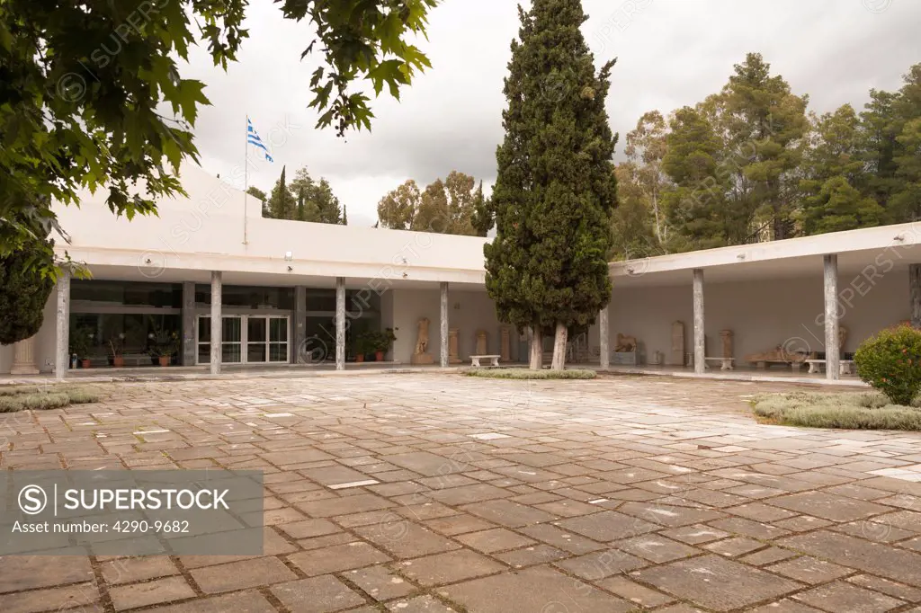 New wing of Olympia Archaeological Museum, also known as Historical Museum of Olympic Games, Olympia, Greece
