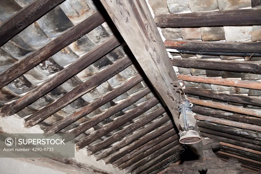 Interior of roof, Yunnan Horse Caravan Cultural Museum, Yunnanyi, Yunnan Province, China