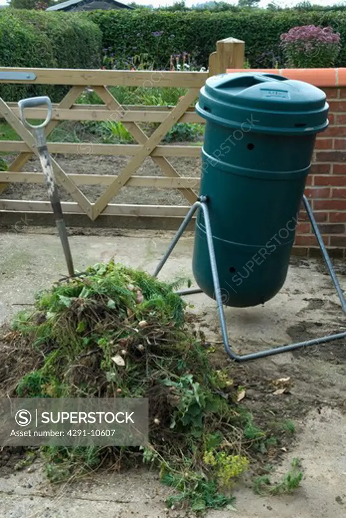 Composter and organic material
