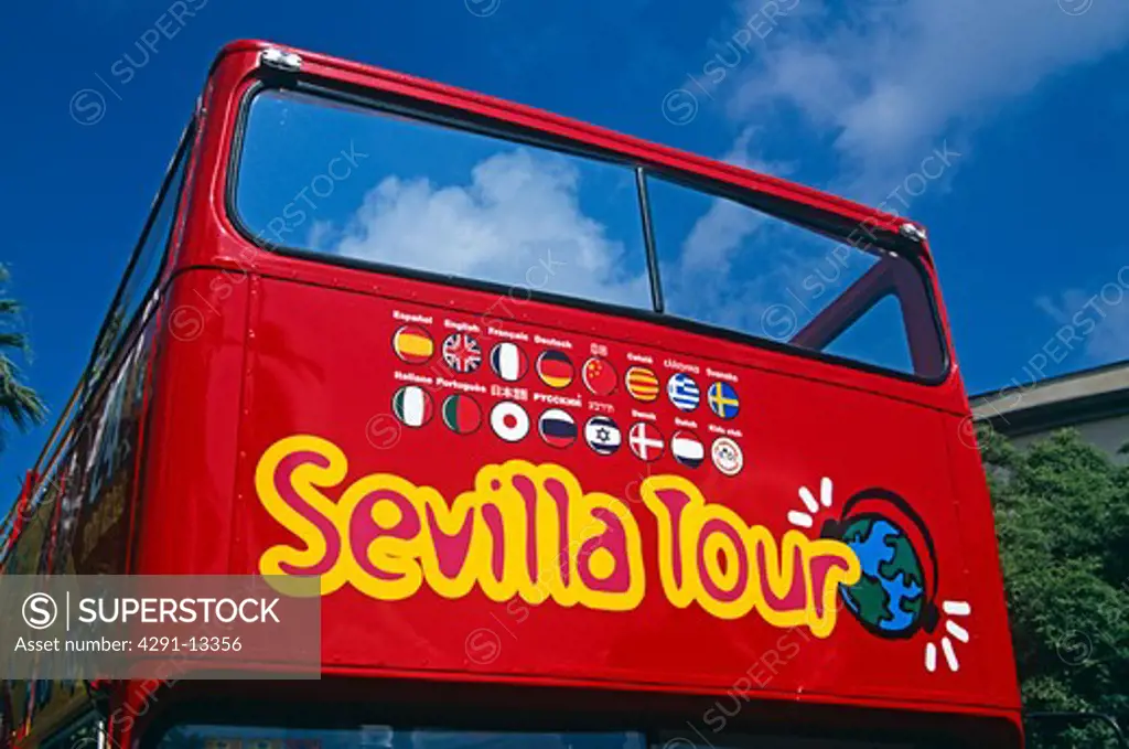 Seville tourists bus, Seville, Spain