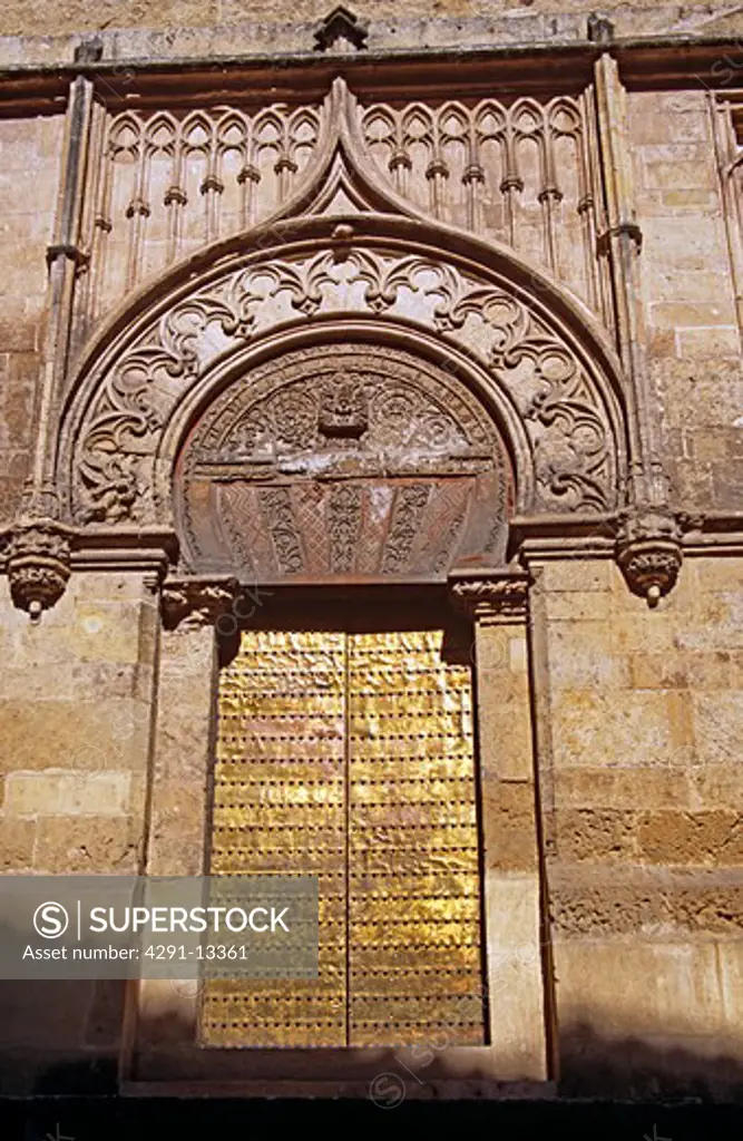 La Mezquita Cathedral door, Cordoba, Spain