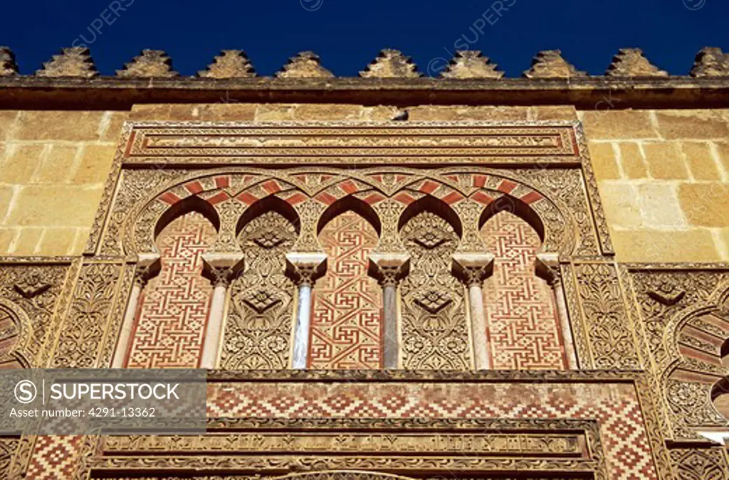 Wall detail, La Mezquita Cathedral, Cordoba, Spain