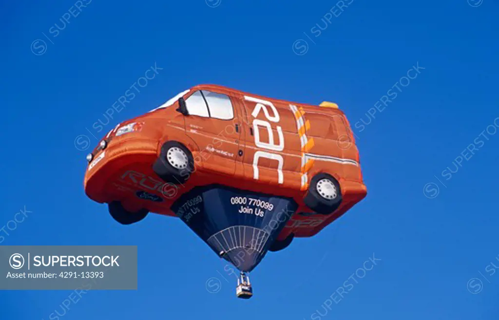 RAC Royal Automobile Club hot air balloon, Bristol, England