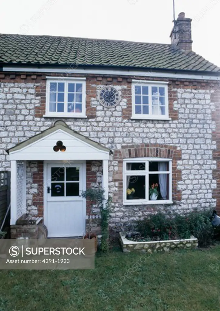 Small porch on stone cottage