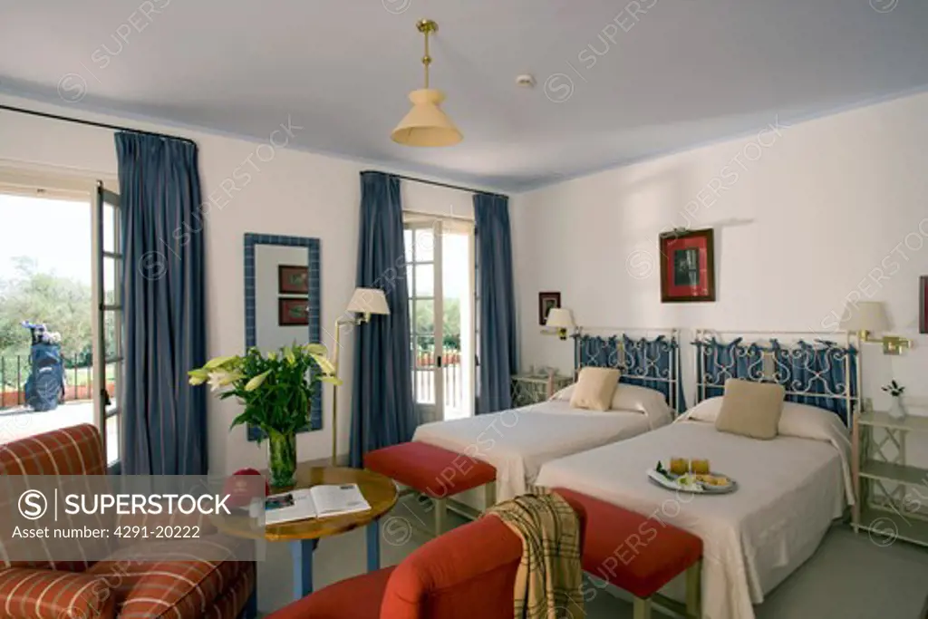 Hotel bedroom at Arcos de la frontera hotel Spain