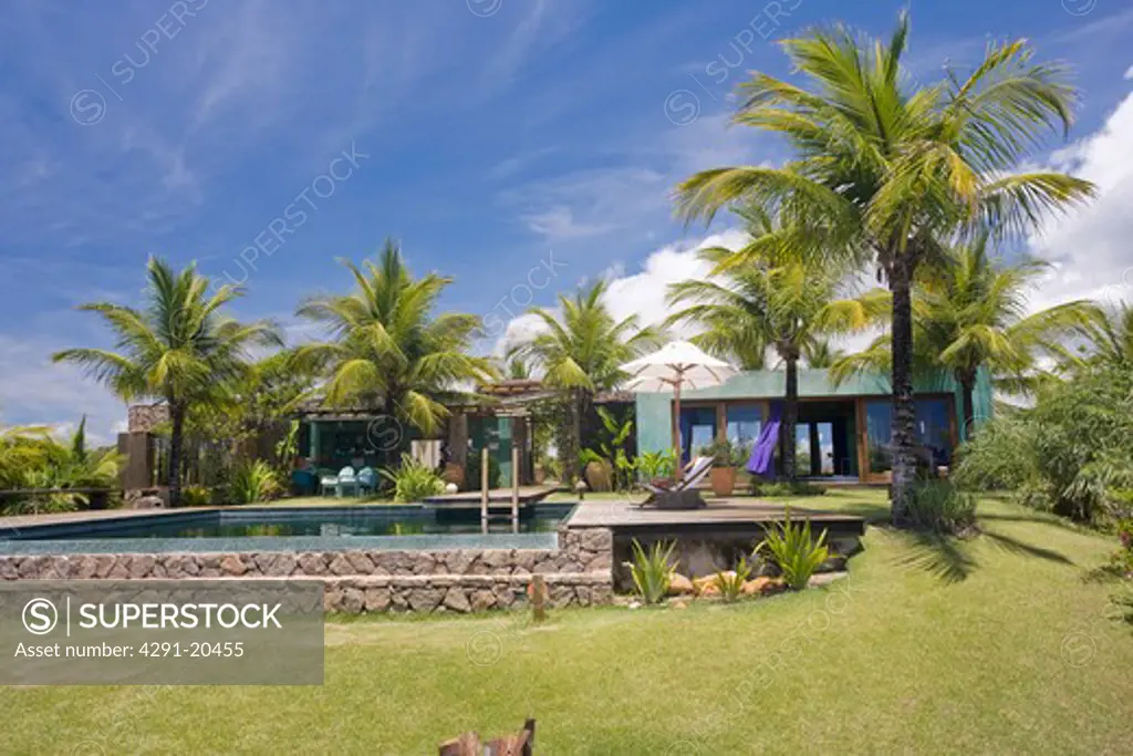 Swimmingpool at beach house in Brazil.