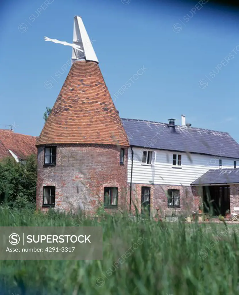 Traditional converted oast house