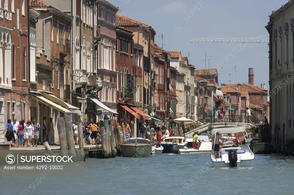 Italy, Veneto, Murano, Fondamenta Vetrai, Canal