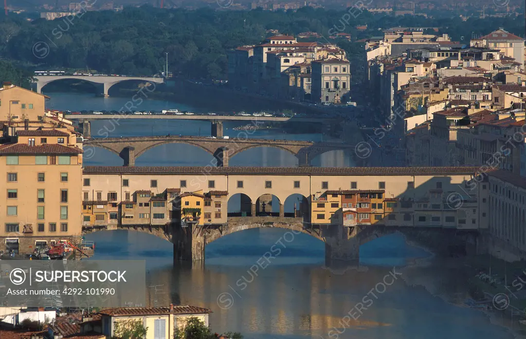 Italy, Tuscany, Florence, Ponte Vecchio bridge