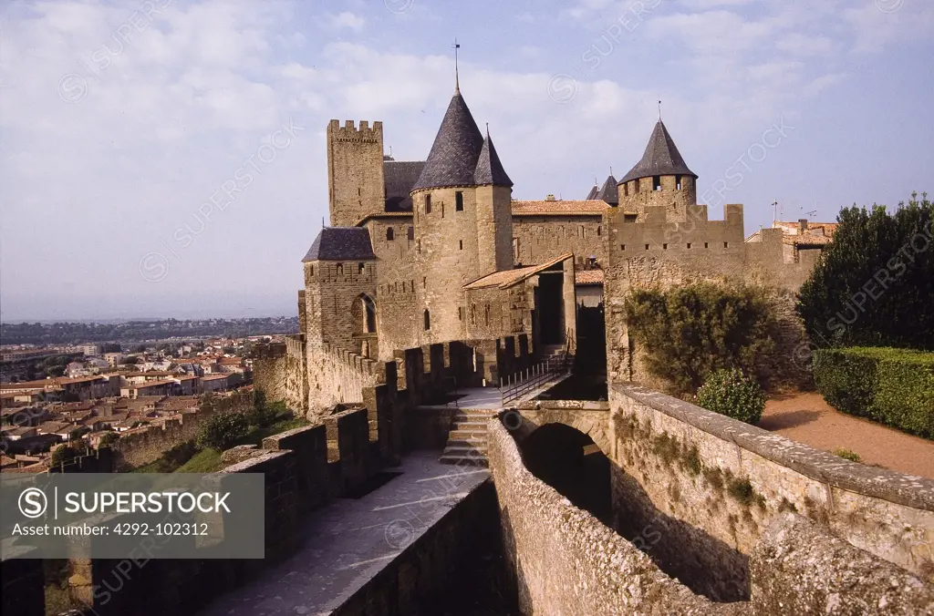 France, Languedoc-Roussillion, Carcassonne, the castle