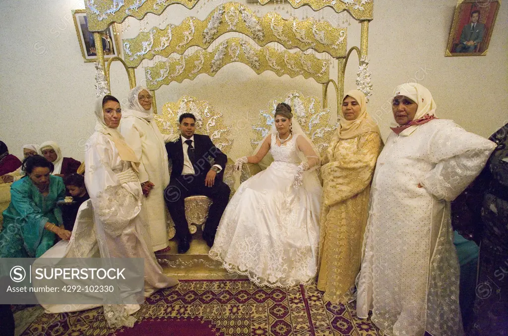 Africa, Morocco, Khouribga, wedding