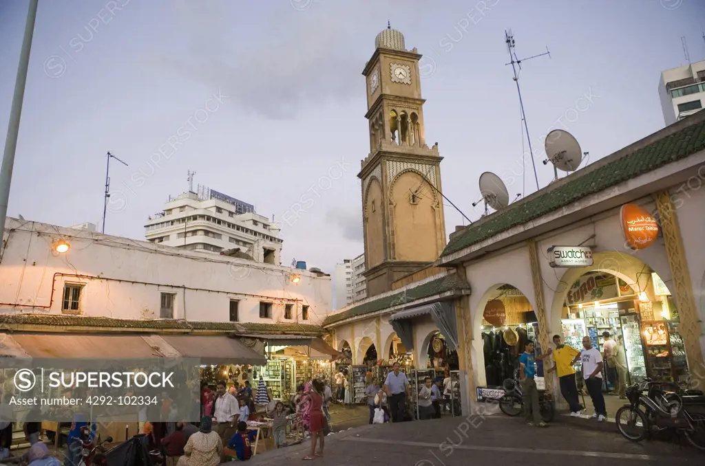 Africa, Morocco,Casablanca, Old Medina,market, mosque
