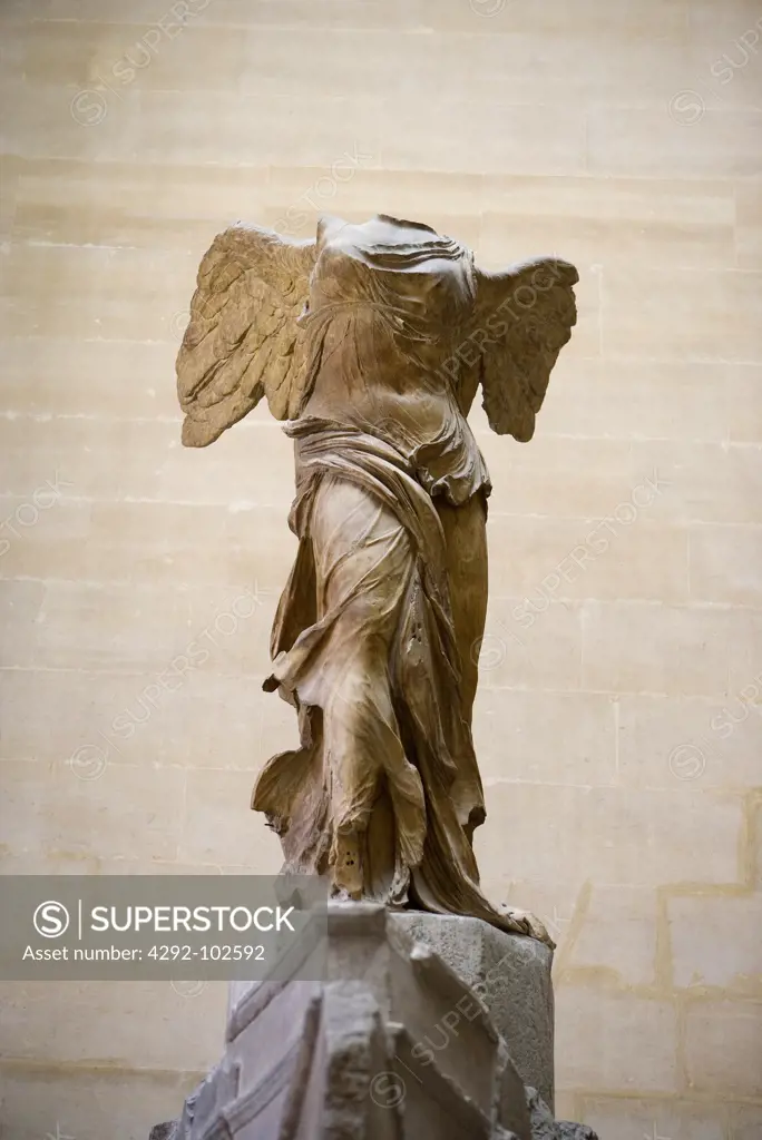 France, Paris, Louvre Museum, the Winged Victory of Samothrace