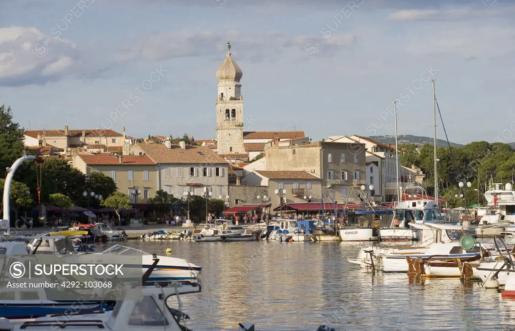 Croatia, Island Krk, Krk town, the harbour
