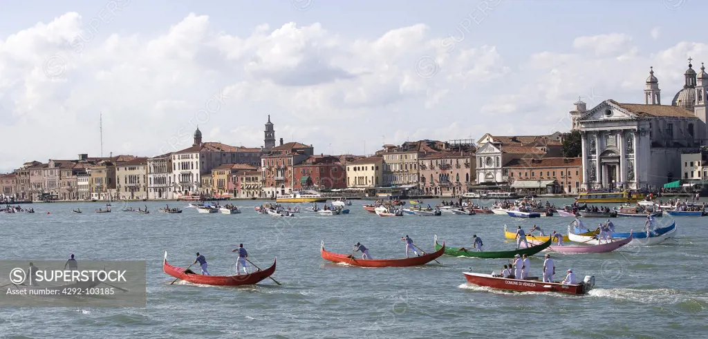 Italy, Veneto, Venice, Festa del Redentore, the regatta