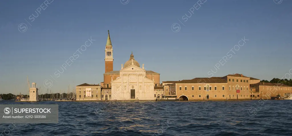Italy, Veneto, Venice, San Giorgio church by Andrea Palladio