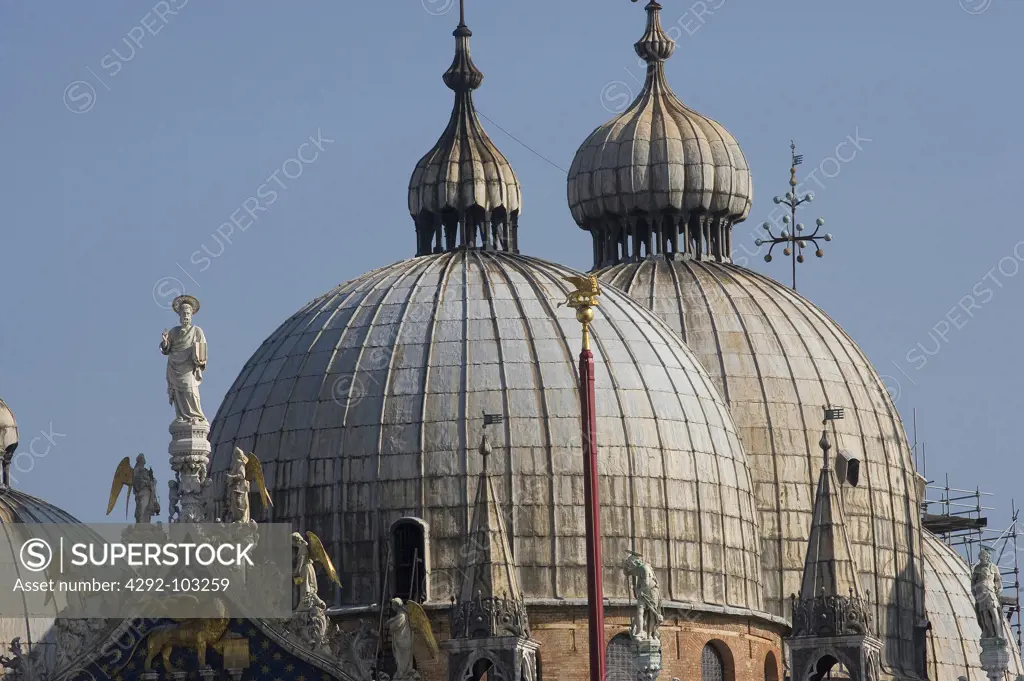 Italy, Veneto, Venice, Saint Mark's Cathedral roof