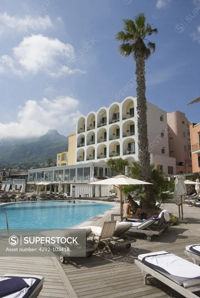 Campania, Ischia, Lacco Ameno, Hotel Regina Isabella, the swimming pool