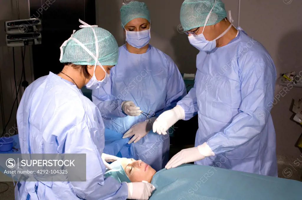 Doctors in operation room