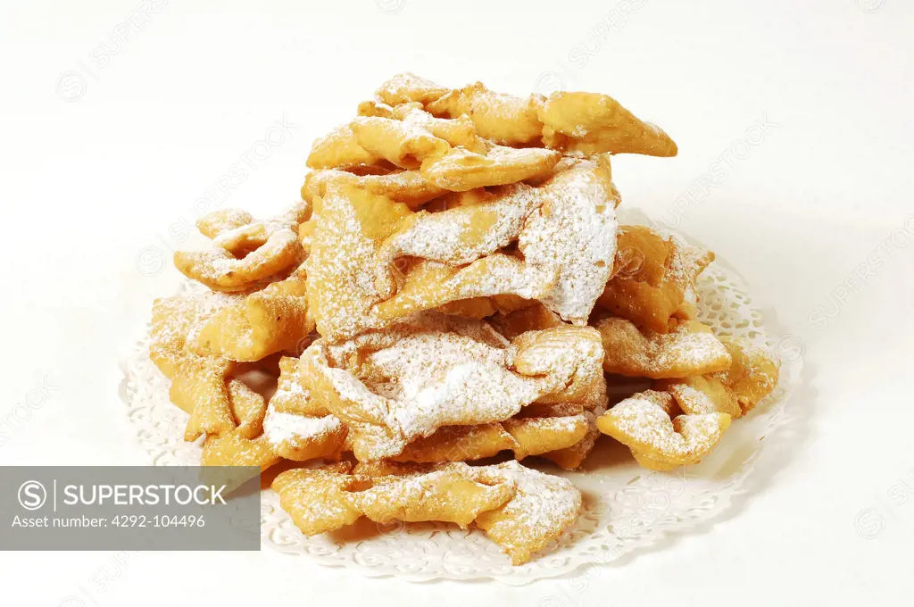 Chiacchiere, typical italian carnival sweet
