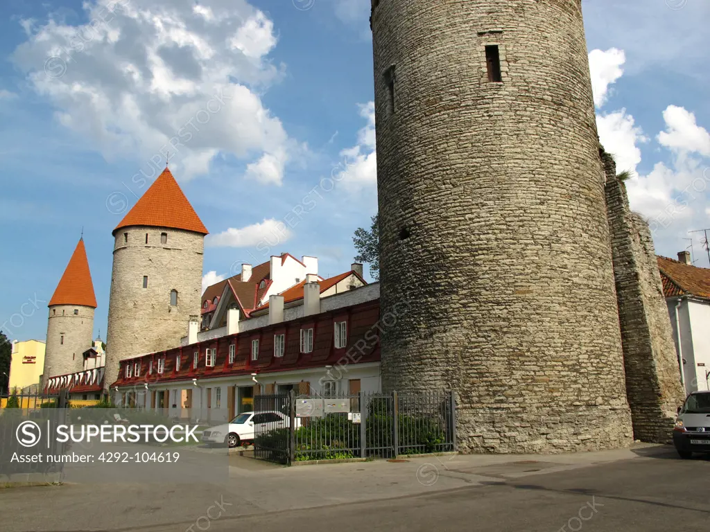 Estonia, Tallinn, Old Town, Lower town Walls