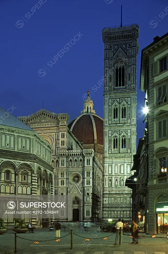 Italy, Florence. The Duomo, Piazza del Duomo