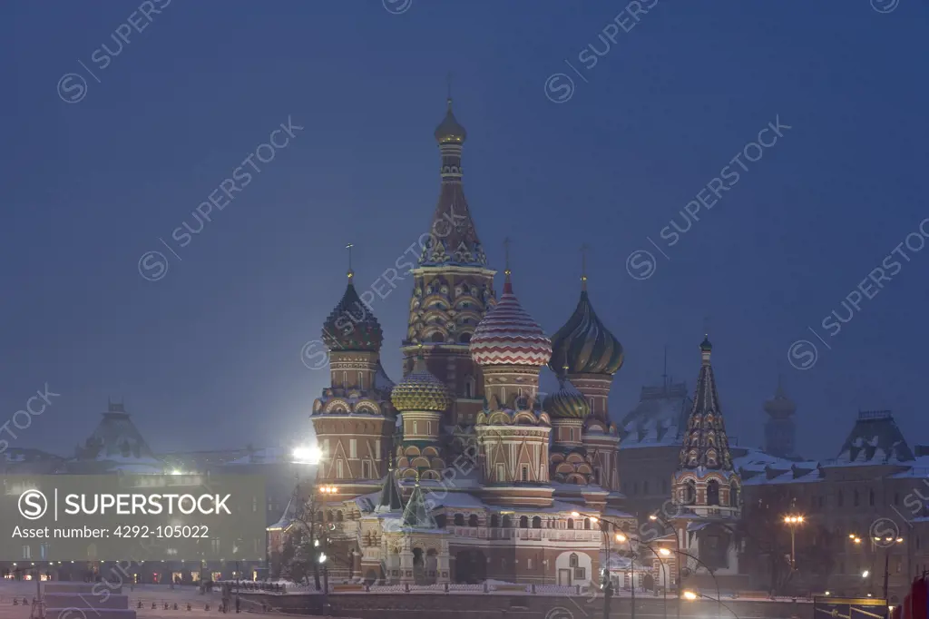 Russia,Moscow Red Square,St.Basil Cathedral
