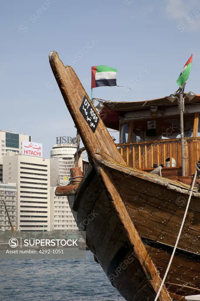 United Arab Emirates, Dubai, Dubai Creek, Old Boat