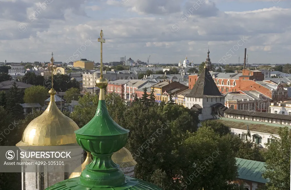 Russia, Yaroslavl, Monastery of Our Savior and the city