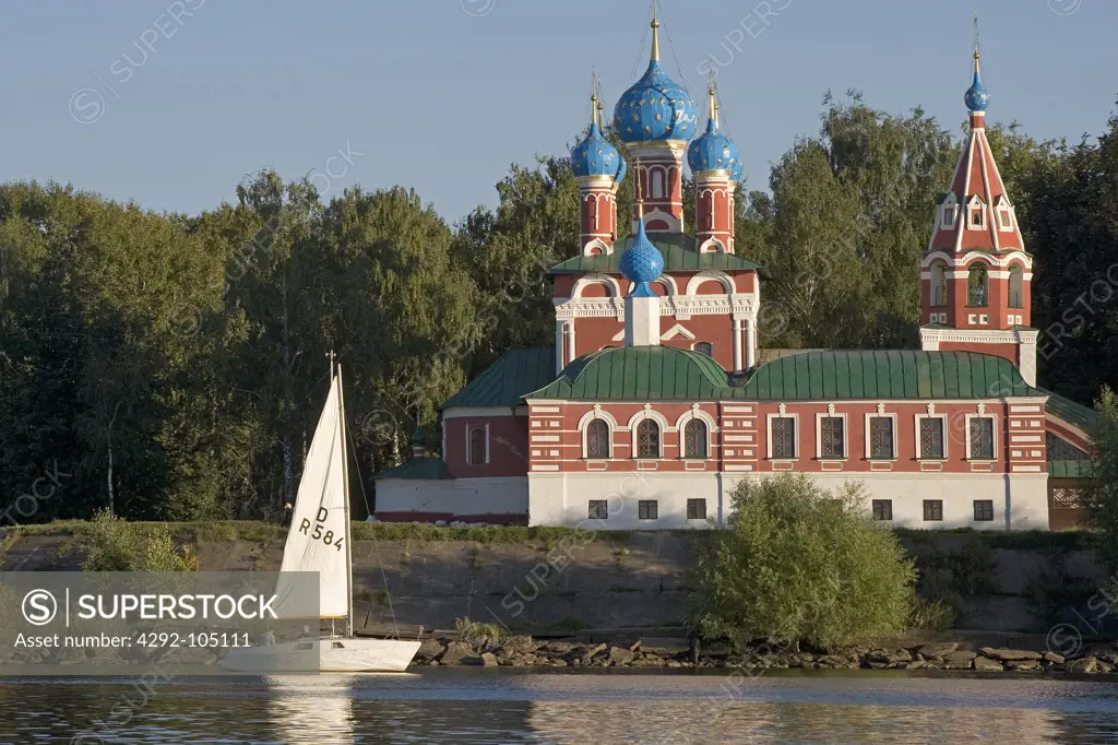 Russia, Uglich, the Kremlin, church of Saint Demetrius on the blood