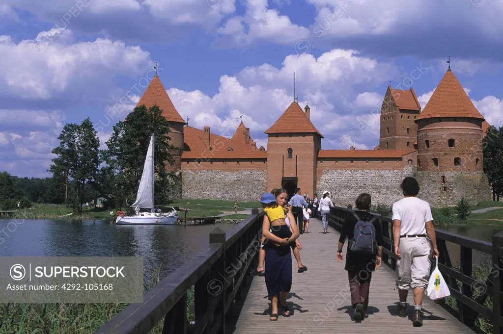 Lithuania,Gothic castle, Galve Lake
