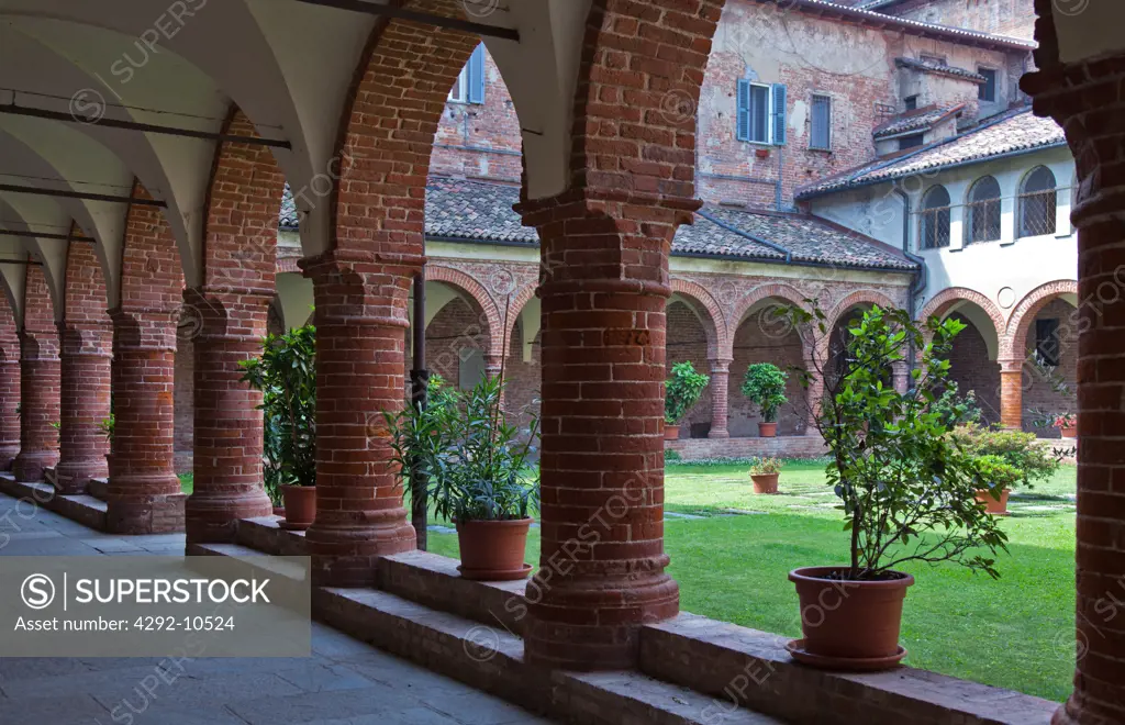 Italy, Piedmont, Casale Monferrato,the Dominican's cloister