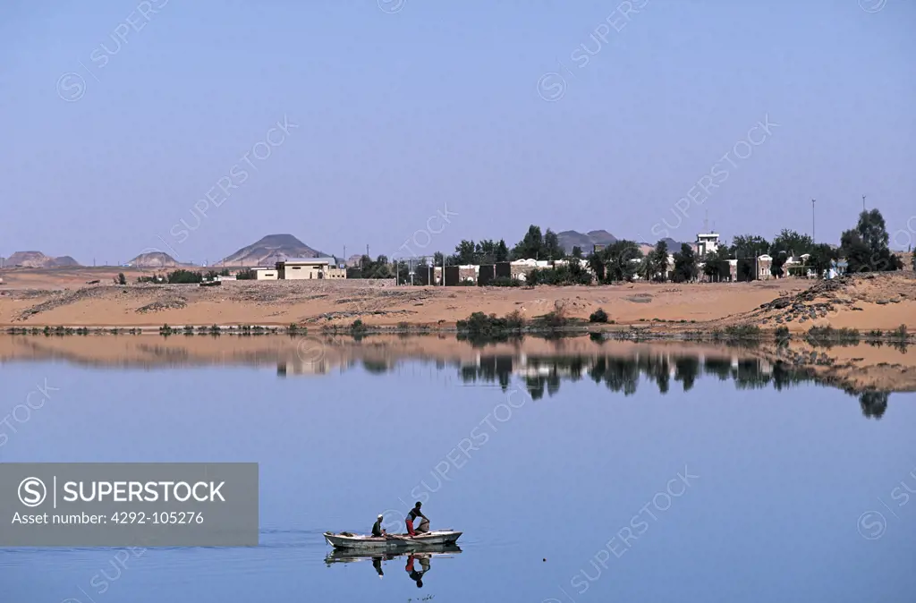 Egypt, Nasser Lake near Abu Simbel