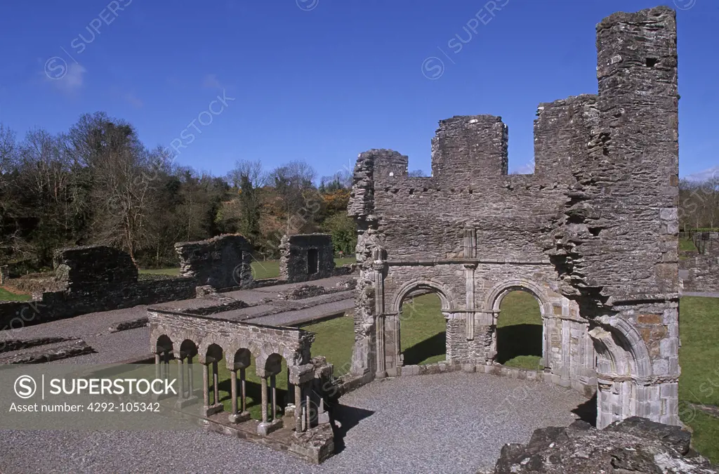 Ireland,Boyne Valley, Mellifont Abbey