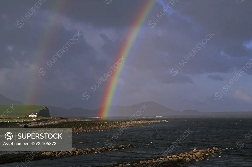Ireland, Kerry, Ring of Kerry, rainbow