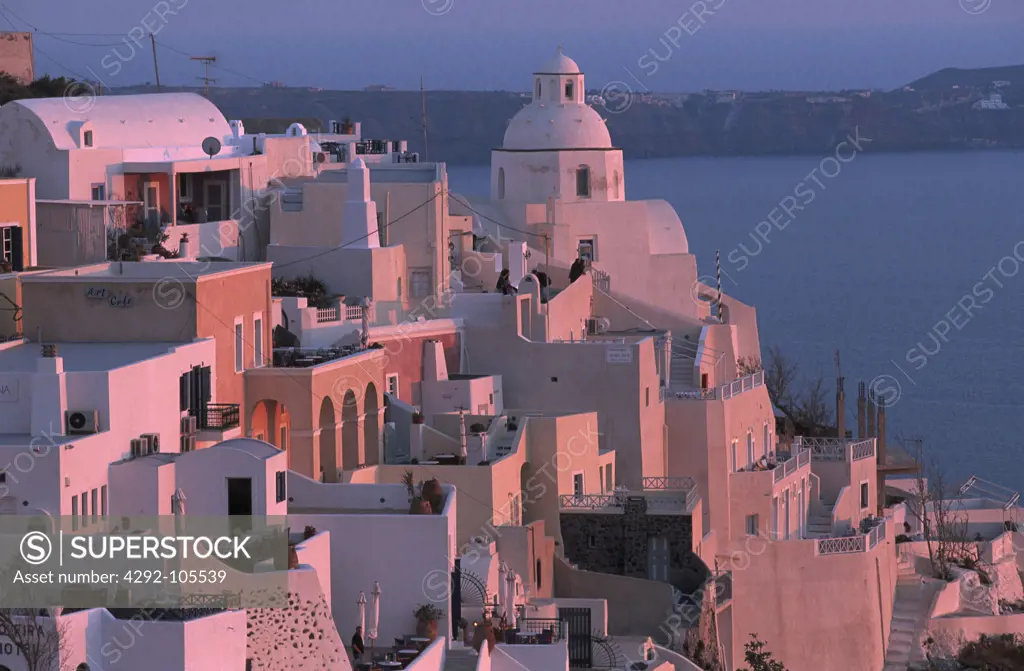 Greece, Cyclades, Santorini, Thira, Agios Minas Church