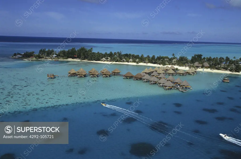 Polynesia, French Polynesia, Bora Bora.Moana beach hotel