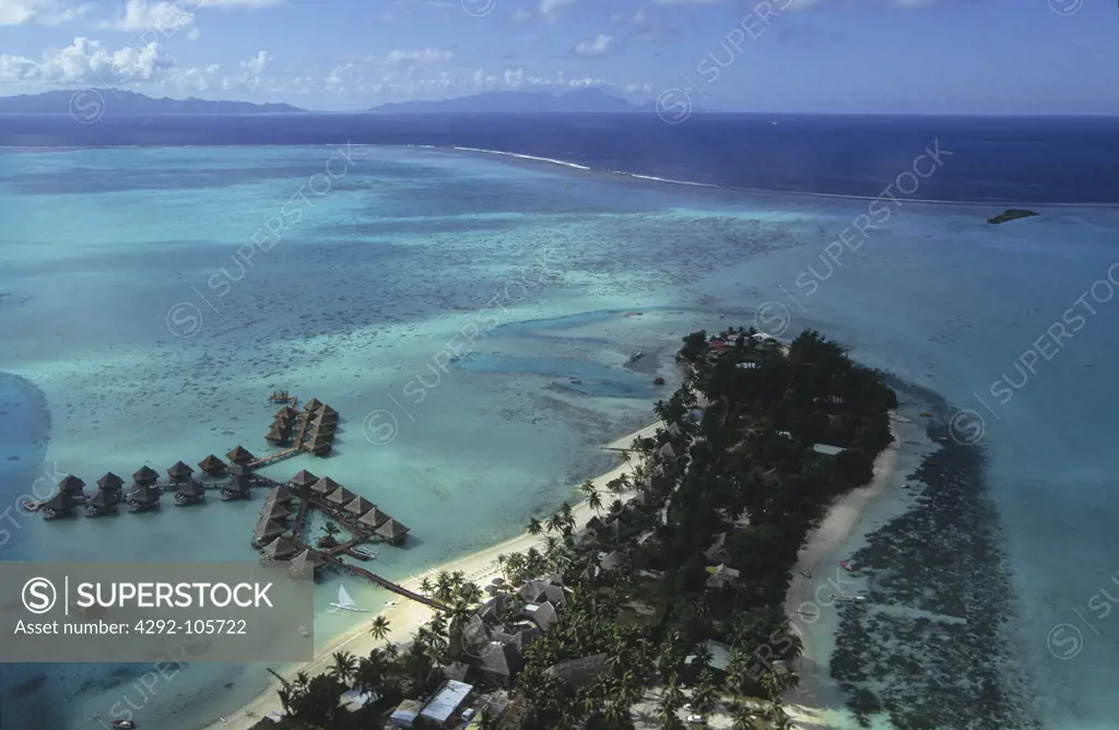 Polynesia, French Polynesia, Bora Bora. Moana beach hotel