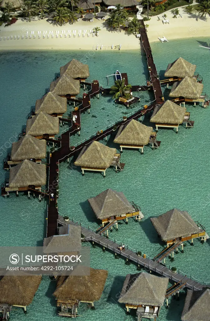 Polynesia, French Polynesia, Bora Bora.Moana beach hotel