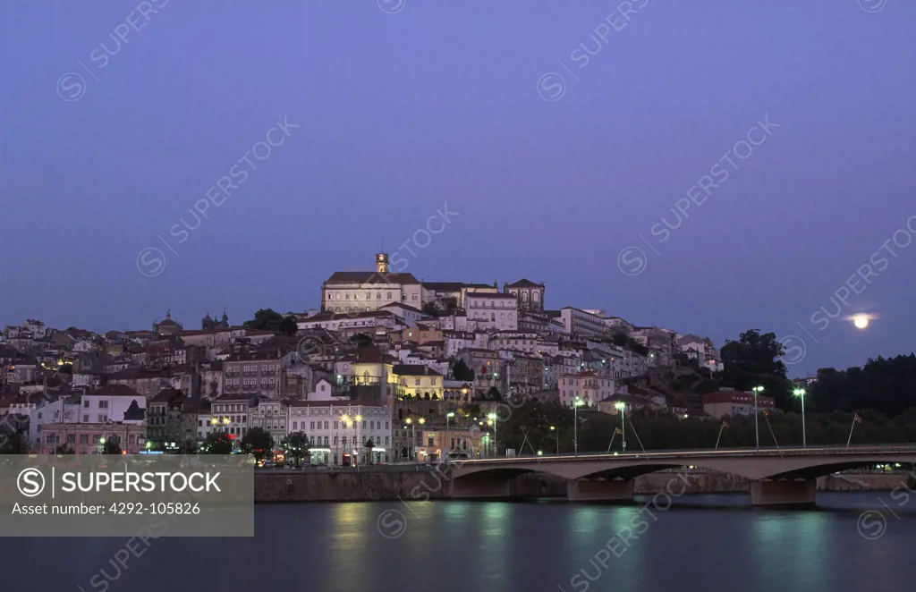 Portugal, Coimbra at dusk