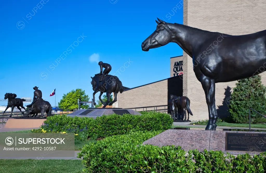 USA, Texas, Amarillo, the American Quarter Horse Association on Route 66